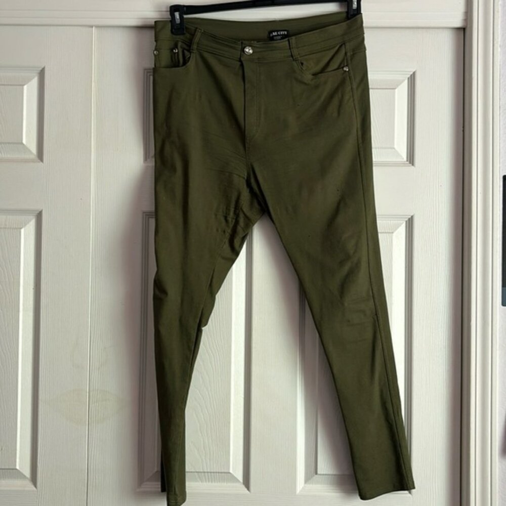 Olive Green BAE City Stretchy Jeans Size 2X
